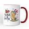 Red White & Proud Mug, Patriotic 4th of July Celebration Pooh Bear Gift